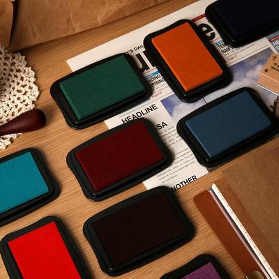 Retro Color Stempelkissen-Set: 12 große Volltonfarben für DIY-Dekoration und Fingerstempeln