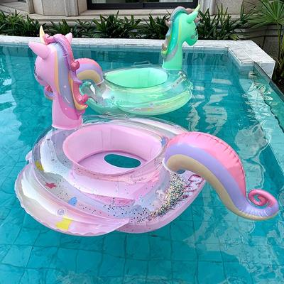 Rooxin Unicorn Inflatable Pool Floats Swimming Ring for Kids Baby Swim Tube Water Play Supply Float Seat Summer Beach Party Toys St Practical Use