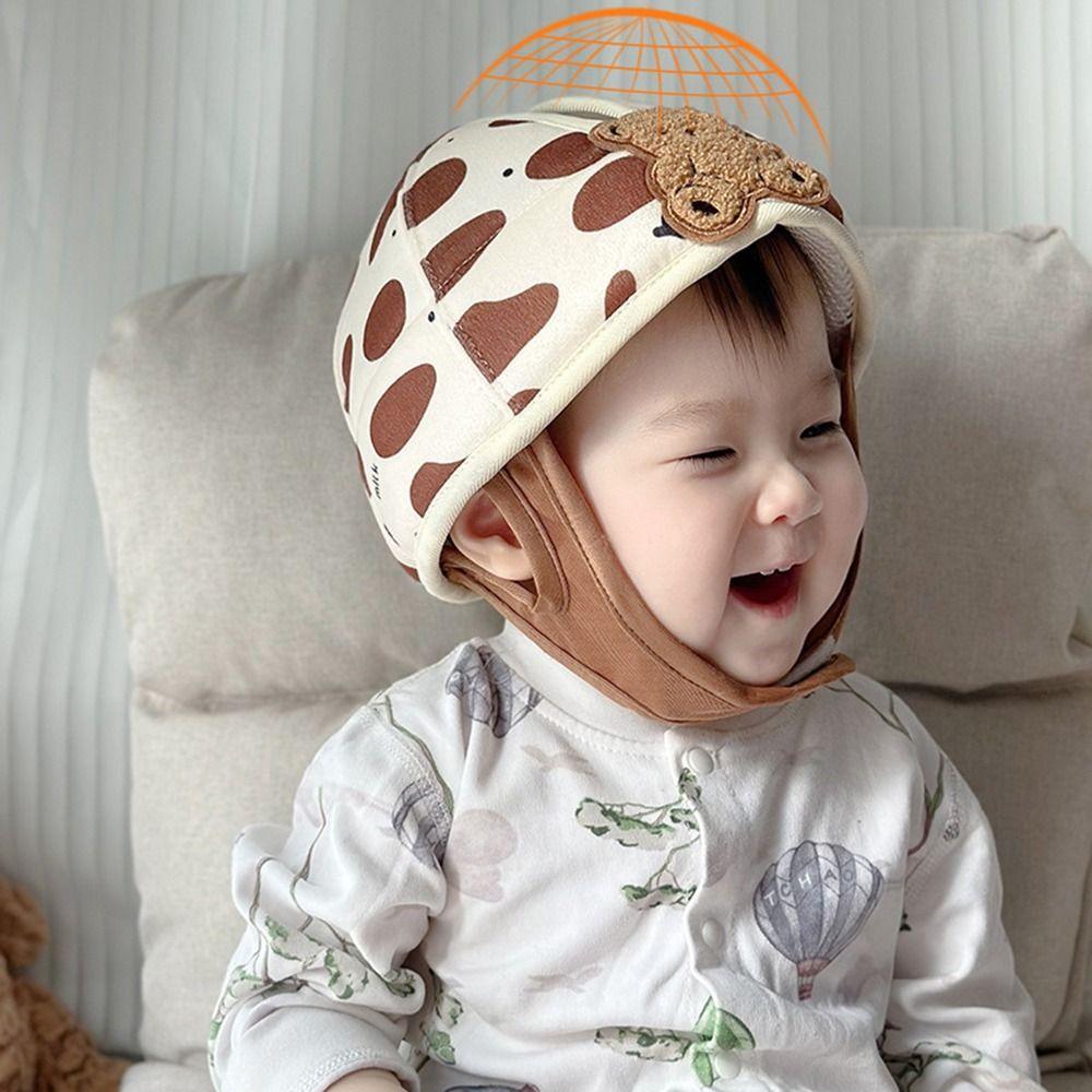 Adjustable Toddler Head Protection Hat Cartoon Baby Safety Headgears  Learn To Walk