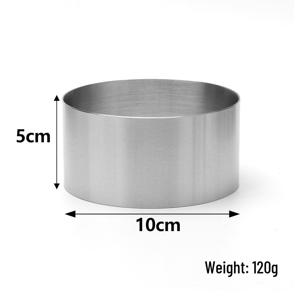Stainless Steel Cake Mousse Rings: 5-10cm Seamless Round Tart Molds