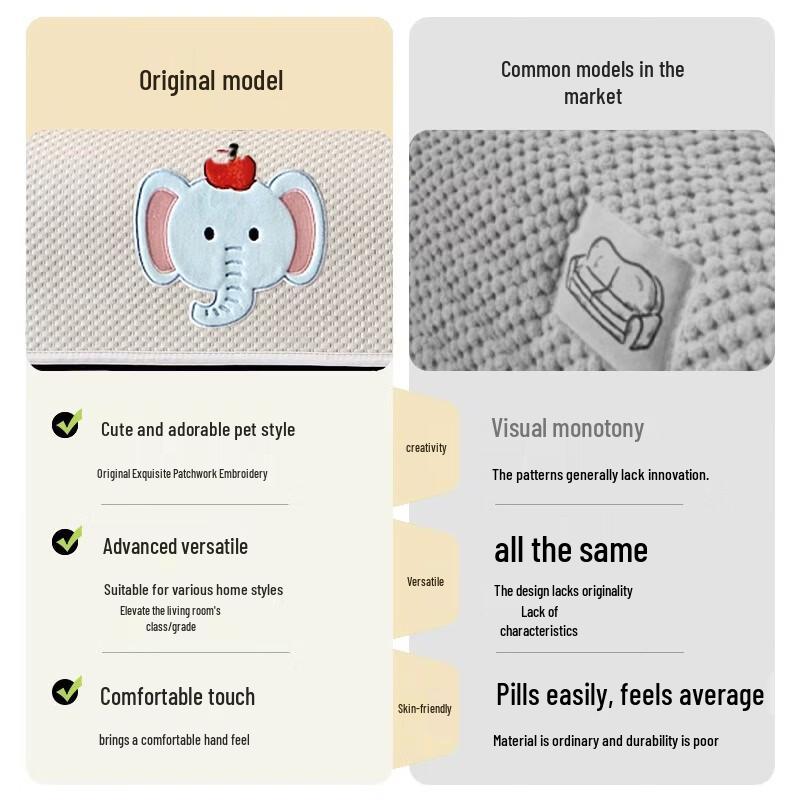 Handun Sommer Eis Seide Kühlende Sofakissen