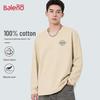 Baleno Men's Pure Cotton BNL Distressed Logo Long-Sleeve T-Shirt
