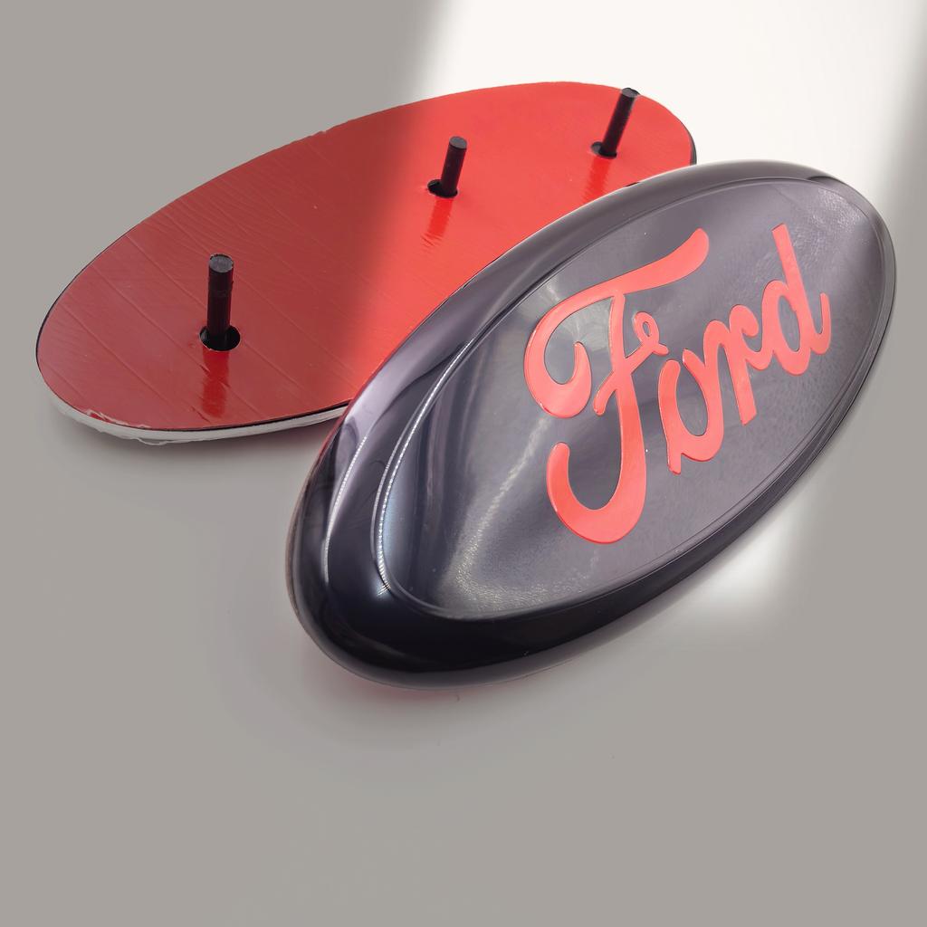 AJF1 forFord Fiat Car Front Hood Emblem Bonnet Badge Rear Trunk Badge Car Front Hood Bonnet Badge 223x90mm Rear Trunk Emblem