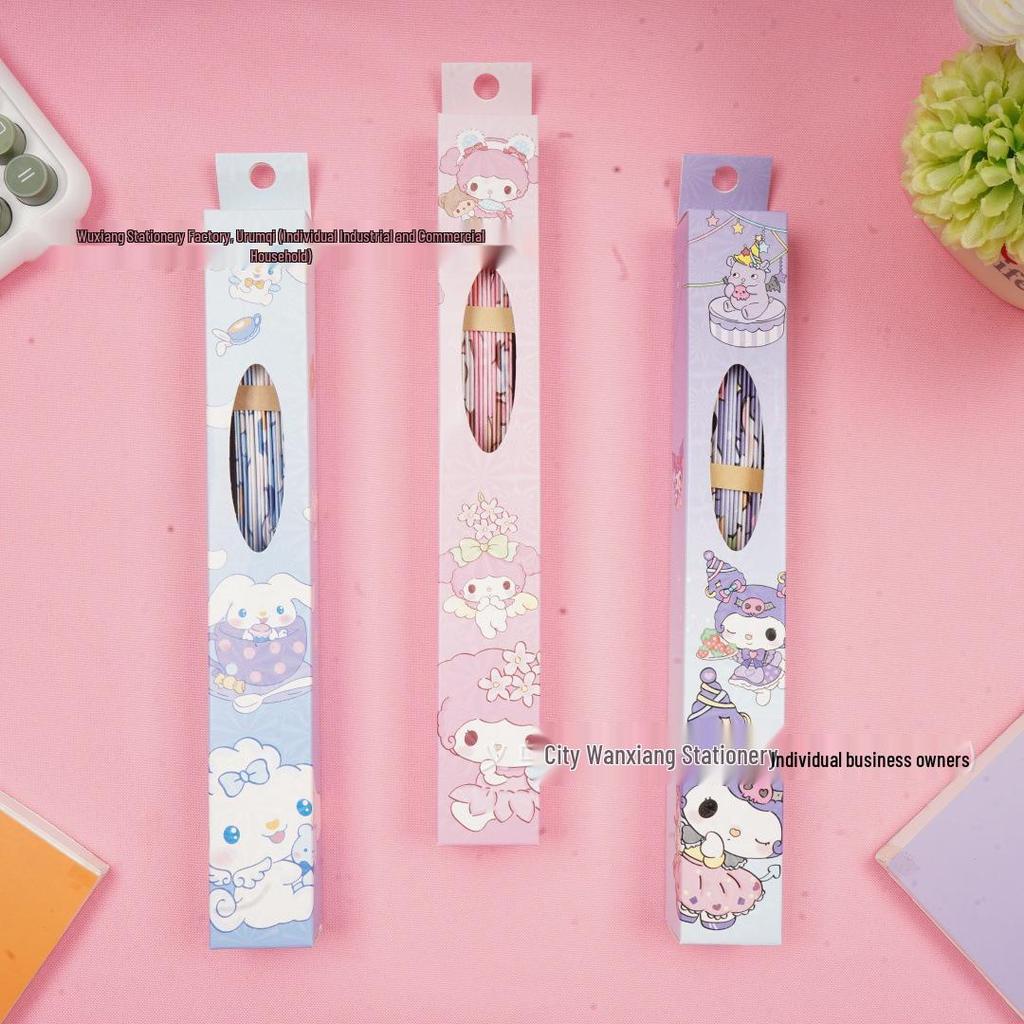 Creative Sanrio 8-inch Cartoon Folding Fan: Portable High-Value Summer Fan for Students