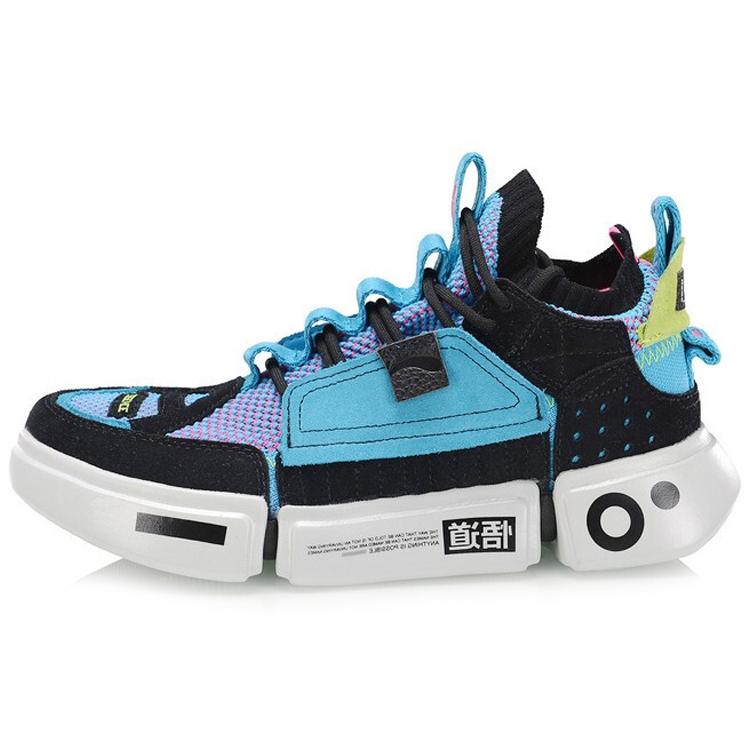 new LiNing Essence ACE Vintage Basketball Shoes Women's Mid Top Black Blue Pink