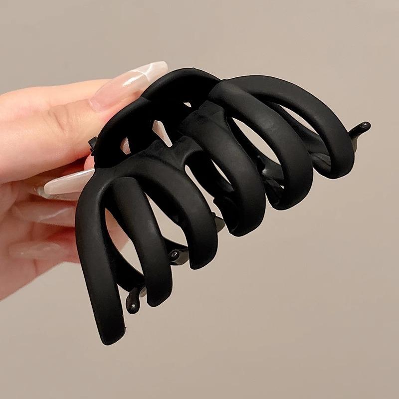 

Новый модный зажим для волос краб для женщин, простые полые пластиковые заколки для волос, элегантные корейские заколки для волос краб , женские аксессуары для волос