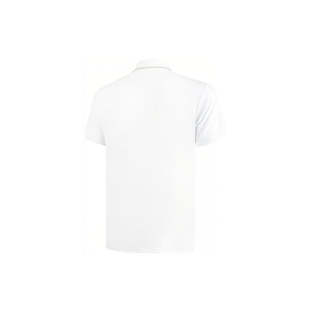 Li Ning Plain Polo Shirt With Collar Men Tops White APLT079-1