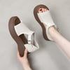 Women's Sandals, Platform, Summer Style, Paired with Skirts, Soft Leather Open-toe Roman Sandals
