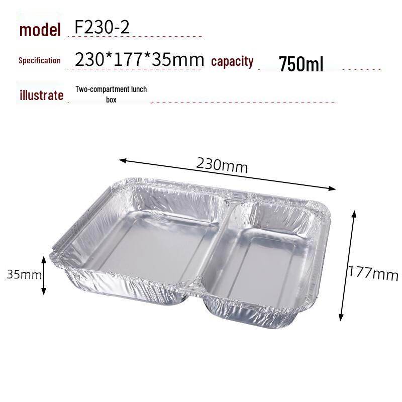 

COFLYEE Disposable Aluminum Foil Takeout Containers 100 count