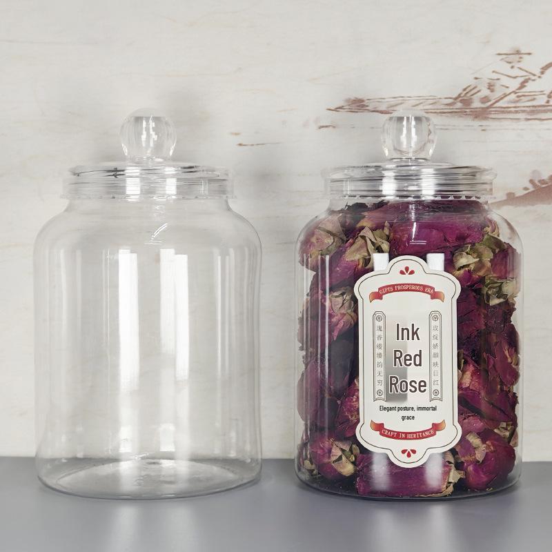 PET Food Grade Storage Can for Herbs, Grains, Nuts & Snacks