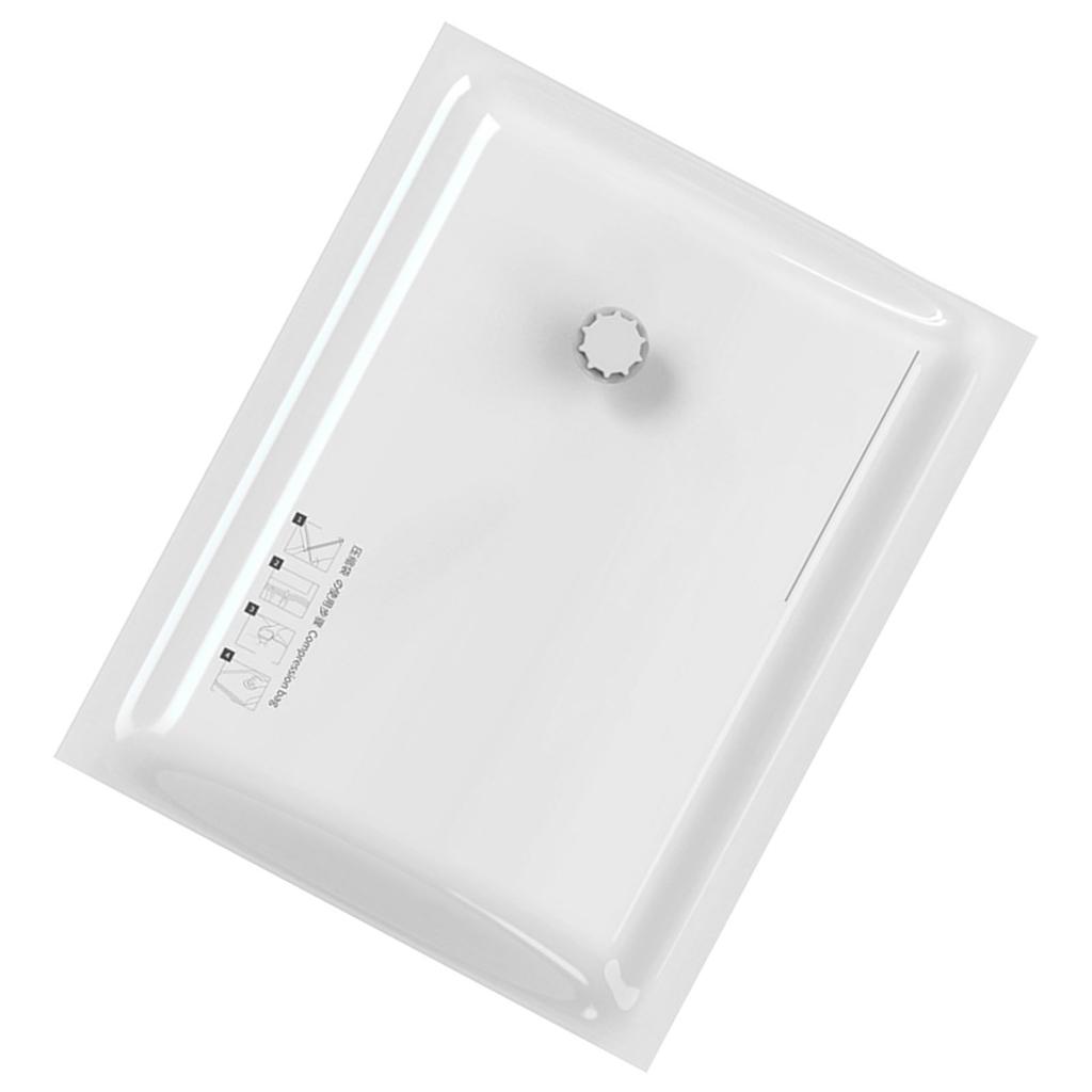 Vacuum Compression Bag Space Saving Bag White Pattern Easy Use Travel Packing Bag for Clothes Bedding Pillow