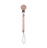 Beech Wood Chew Silicone Bead Pacifier Clips Dummy Chain Holder Newborn Soother Chains Nipple Holder Baby Teething Toys Gifts