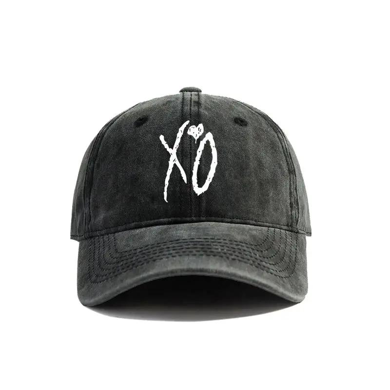 2025 XO The Weeknd Casquette de Baseball Chapeaux Usés Casquette Homme Rétro Extérieur Été Réglable Casquette Papa Mode