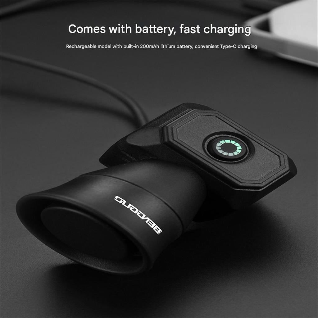 Bicycle Horn Mountain Bike Mini USB Rechargeable Waterproof Electronic Horn Bell Cycling Equipment