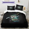 BMO  Pattern Bedding Quilt Set  Home Decoration  Gift (1 * duvet cover + 2 * pillowcase  without core)