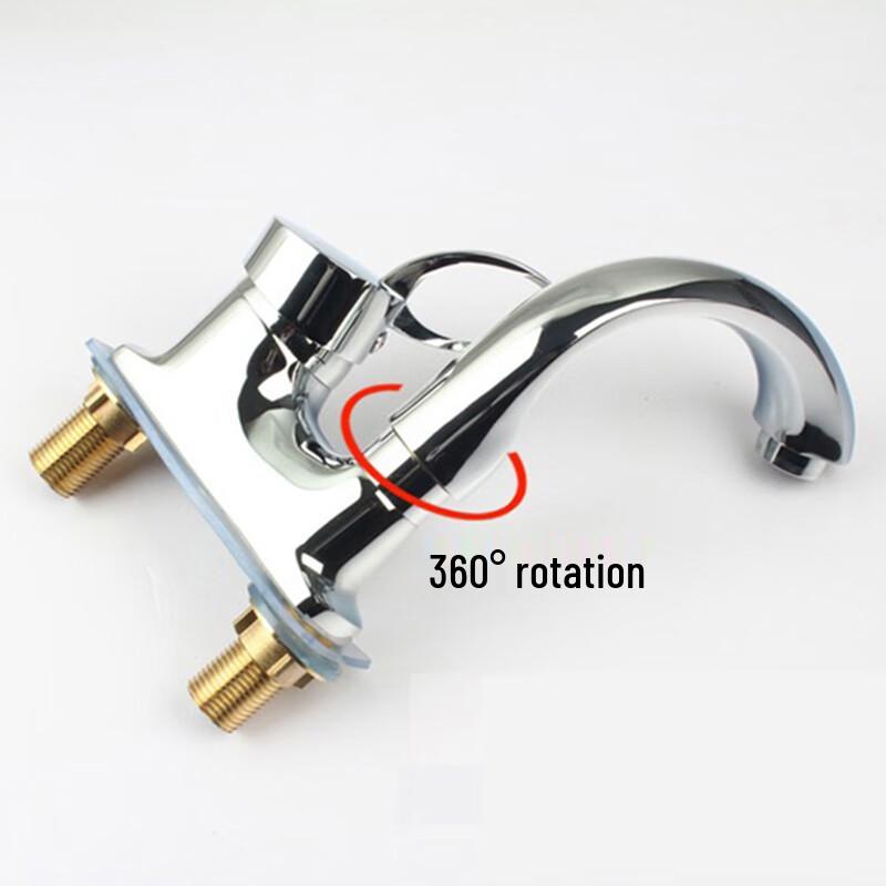 Nasid XJS Series Hot & Cold Double-Hole Basin Faucet