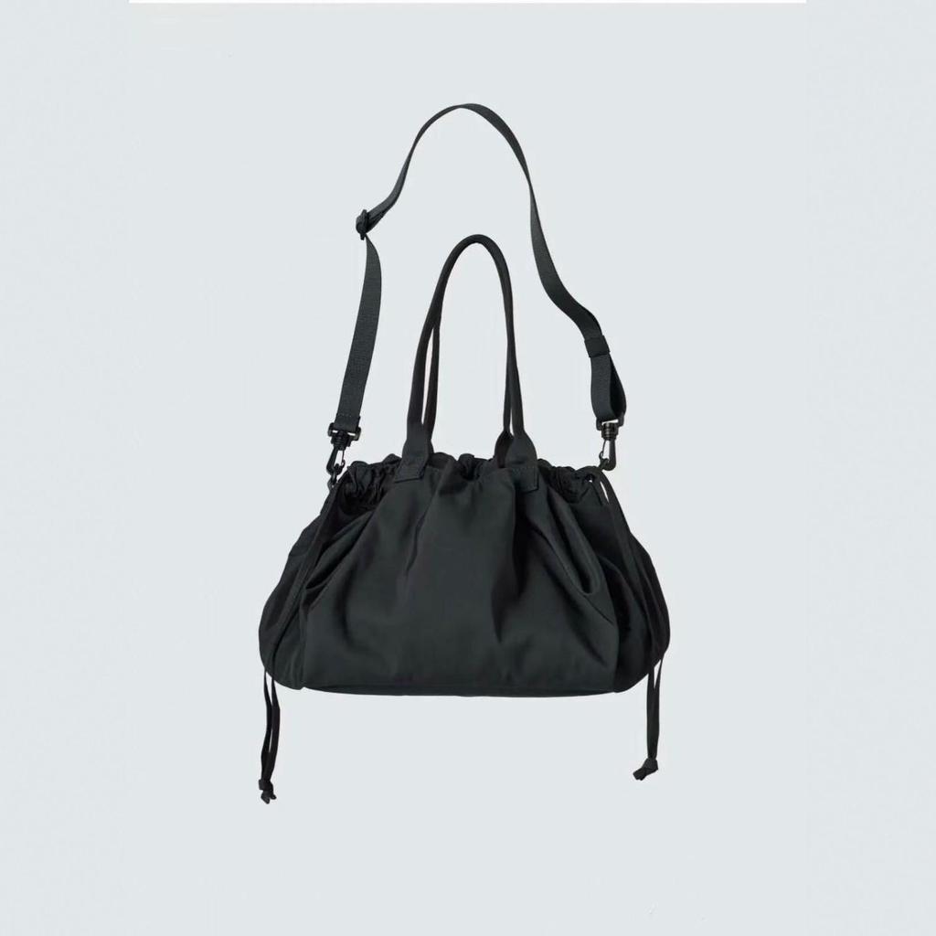 Modische Damen Tasche Nylon Kordelzug Beutel Tasche Vielseitig Große Kapazität Handtasche Schultertasche Crossbody Kordelzug