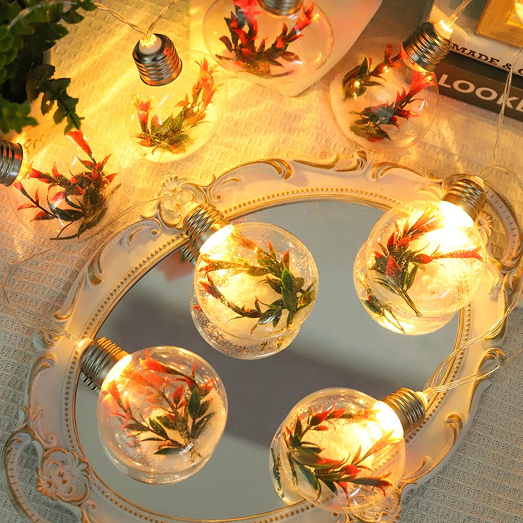 Simulation Flower Lights String Lights Scene Arrangement Bulb Horn Flower Decoration String Lights