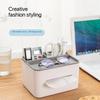Multi functional tissue box, remote control bracket, desktop organizer, minimalist living room coffee table storage box