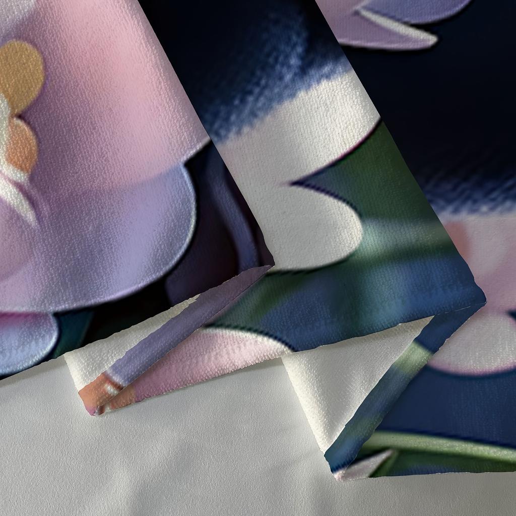 Asciugamano da Bagno Floreale Panda Cartone Animato Oversize Stampa Piatta Microfibra Asciugatura Rapida Coperta da Spiaggia per Bagno Stanza del Dormitorio Festa Regalo Decorazione