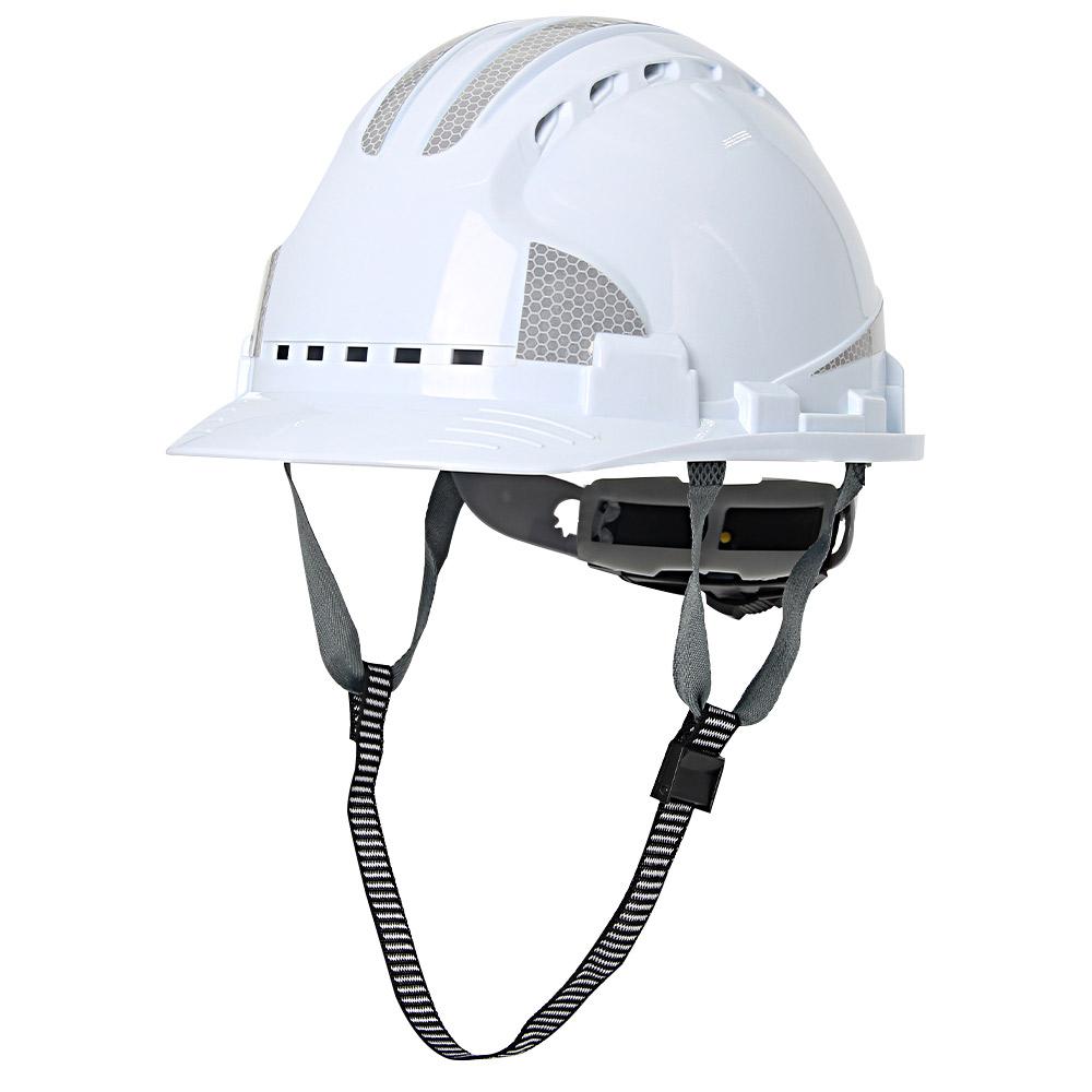 Construction Safety Helmet ABS Breathable Safety Helmet with Reflective Stickers Engineer Work Hat Head Protection Rescue Hat