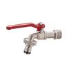 1/2x3/4 Water Tank Connector with Red Handle Faucet Adapter Durable Lever Water Tap