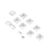 11PCS Glass Lift Button Sticker Door Armrest Panel Decal Replacement for 3 4 Serise F30 F32 2013‑2019