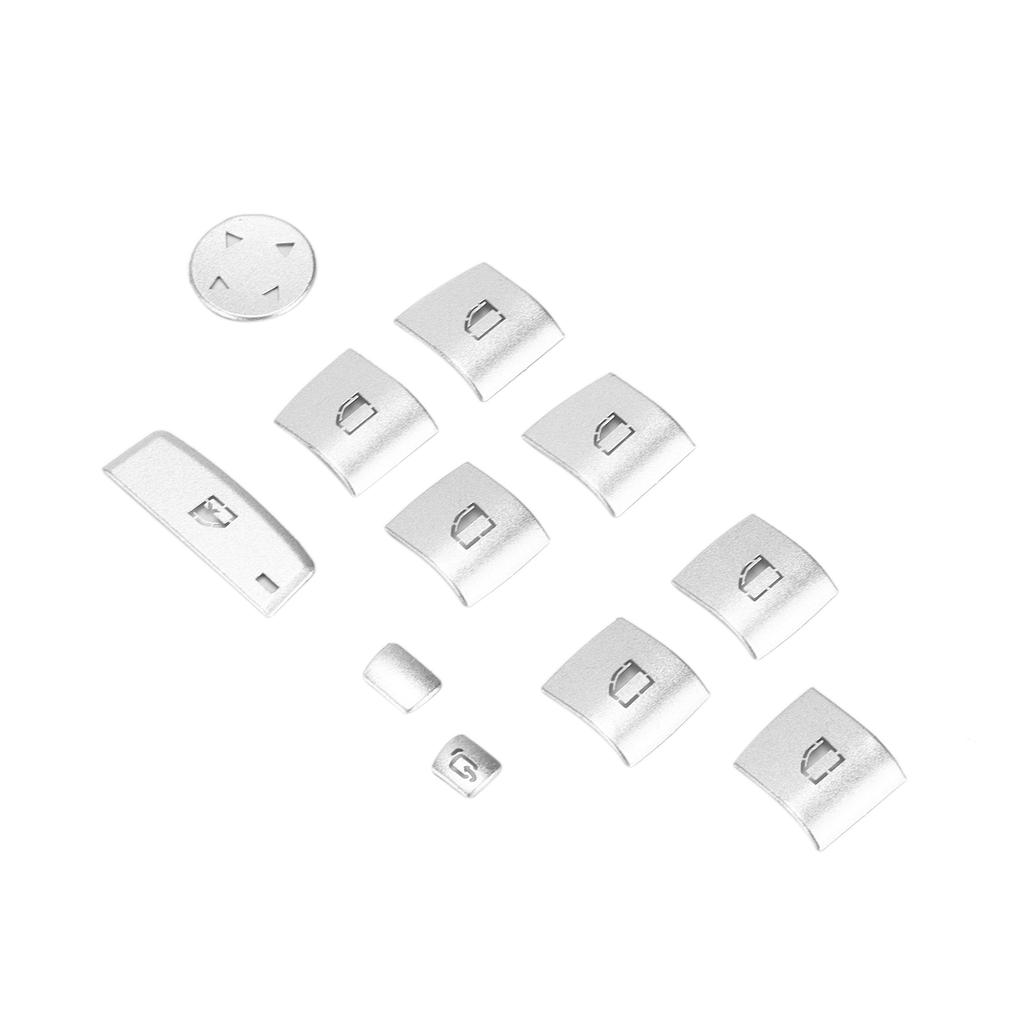 11PCS Glass Lift Button Sticker Door Armrest Panel Decal Replacement for 3 4 Serise F30 F32 2013‑2019