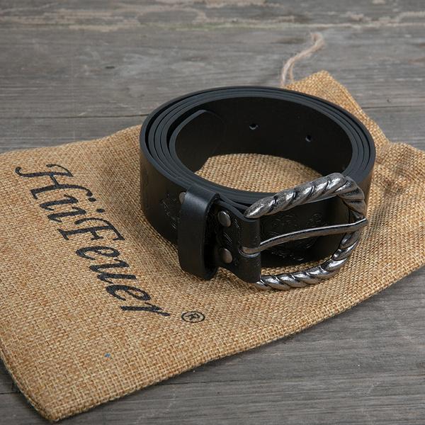 Medieval Full Embossed Wolf Faux Leather Belt Middle Age Renaissance Waist Belt LARP Ren Faire