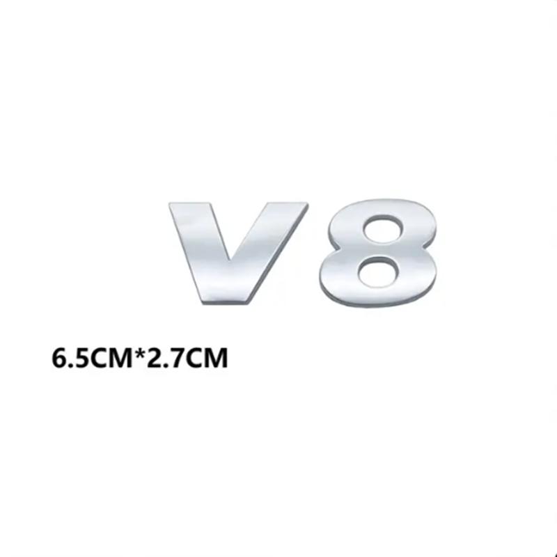 

Автомобильный Стайлинг ABS Хром Серебристо-Черный Наклейка V6 V8 Значок смещения TDI Шрифт Автомобильный Хвост Эмблема Значок Наклейка Для Touareg Аксессуары Для Автомобилей V8 серебряный