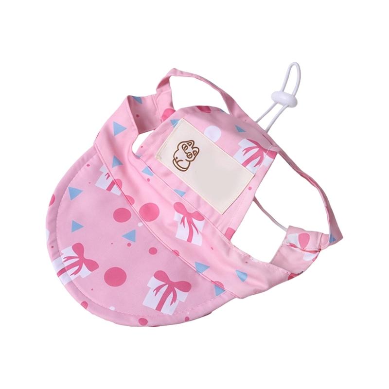 Cats Sun Protective Hat With Adjustable Strap And Ear Holes Dog Visors Baseball Cap For Small Medium Large Pet