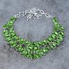 Peridot Gemstone Handmade 925 Sterling Silver Jewelry Necklace 18" M-332