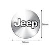 4pcs 56mm Car Wheel Center Hub Caps Cover Rim Exterior Decals Stickers Badge For Jeep jk Compass Renegade Grand Patriot Liberty