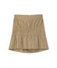 Milo Woman Cutoff Shirred Two-Way Skirt [Beige]