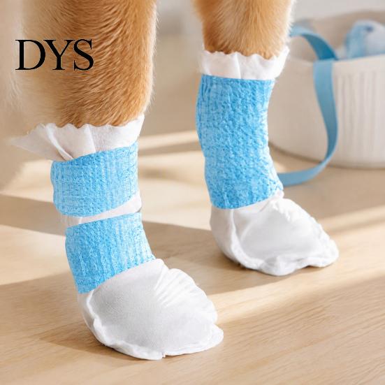 Atmungsaktive Welpenstiefel für den täglichen Gebrauch, Einweg-Hundeschuhe, Wasserdichte Haustier-Pfotenabdeckungen, Leichtgewichtige Schutzschuhe aus Vliesstoff, Reise-Schutz für kleine Hunde