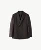 STCO Italy Marlane 98% Wool Double-Breasted Formal Jacket_Brown Stripe (Classic Fit)_Ssjvd94Dth