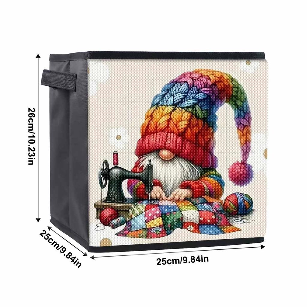 A Dwarf Sewing Clothes 5D Diamond Painting Storage Basket Full Round Drill Mosaic Diamond Embroidery Cross Stitch Kits Home Decor Home Decor
