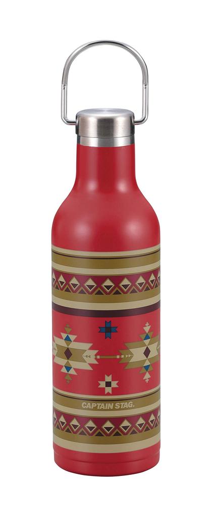 Captain Stag Sports Water Direct Double Stainless Steel Vacuum Hot Cold Hanger CS Native Bottle, Bottle, Drinking, Bottle, Insulated, & Insulation,