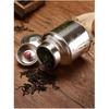 Stainless Steel Large Tea Pot Caddy Packaging Iron Box Household Portable Mini Metal Small Sealed Canister Storage Bottles Jars