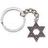 Celtic Knot Charm Hexagram Keychain Irish Amulet Key Ring 28mm Ring