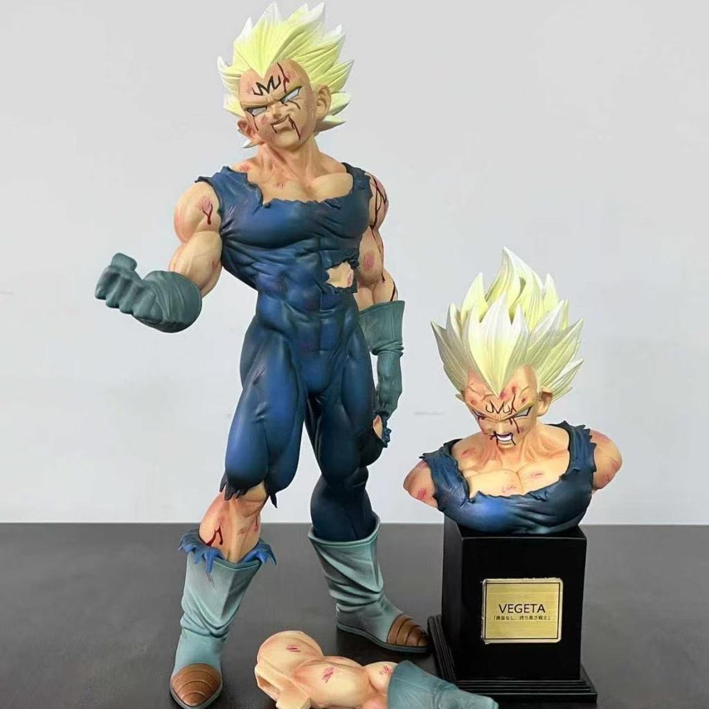 Vf Statue Dragon Ball Z Vegeta Figure Replace Head Majin Vegeta Action Figures 28cm/11.02inch Collection Model Toys Gifts