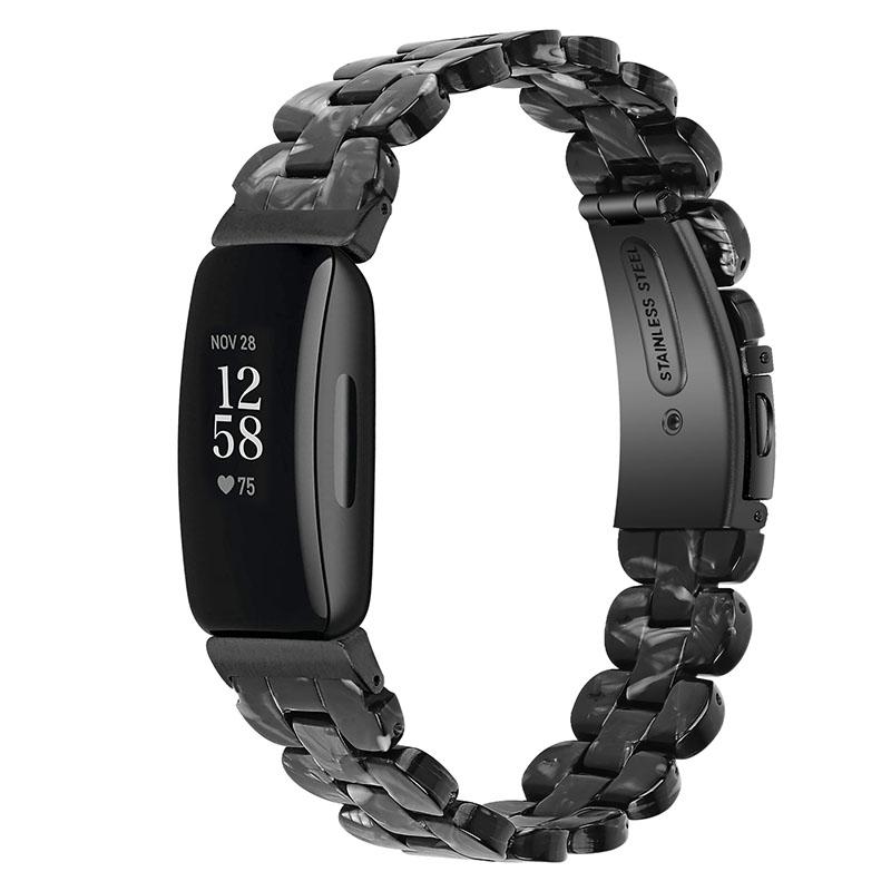 

Oval Resin Strap Smart Watch Replacement Sports Bracelet for Fitbit Inspire 1/2/Inspire HR Black