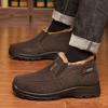 Winter old Beijing cloth shoes large size men's cotton shoes warm and piled thickened trendy versatile non-slip casual men's shoes