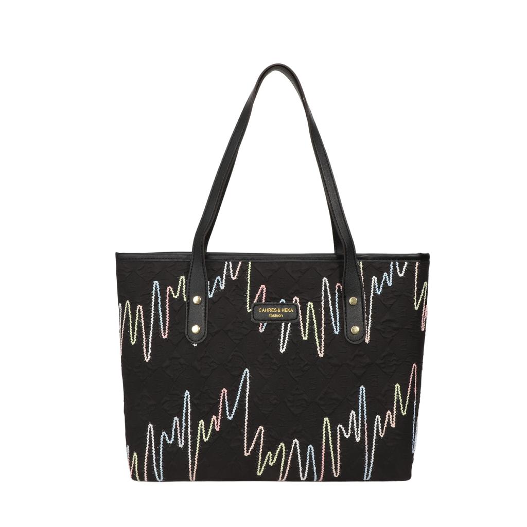 Personalized bag women's large-capacity new autumn casual shoulder bag college students commuting tote bag