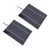 2 Pcs 2W 12V Solar Panel 110x136mm Polycrystalline Silicon Solar Panel Charger with Electronic Wire
