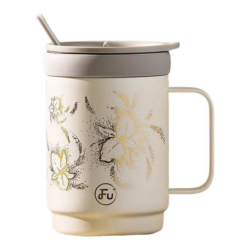 Fuguang 440ml Glass Lined Mug