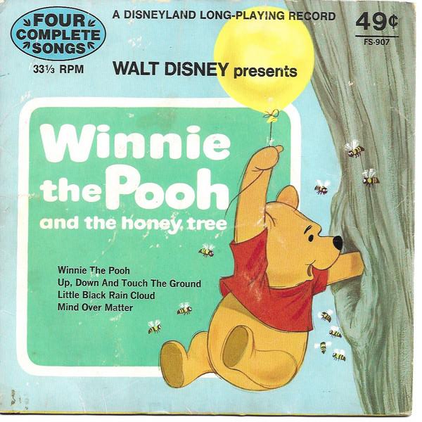 

7inch Record STERLING HOLLOWAY - Winnie The Pooh And The Honey Tree FS907 DISNEYLAND 1972 US Children s Used