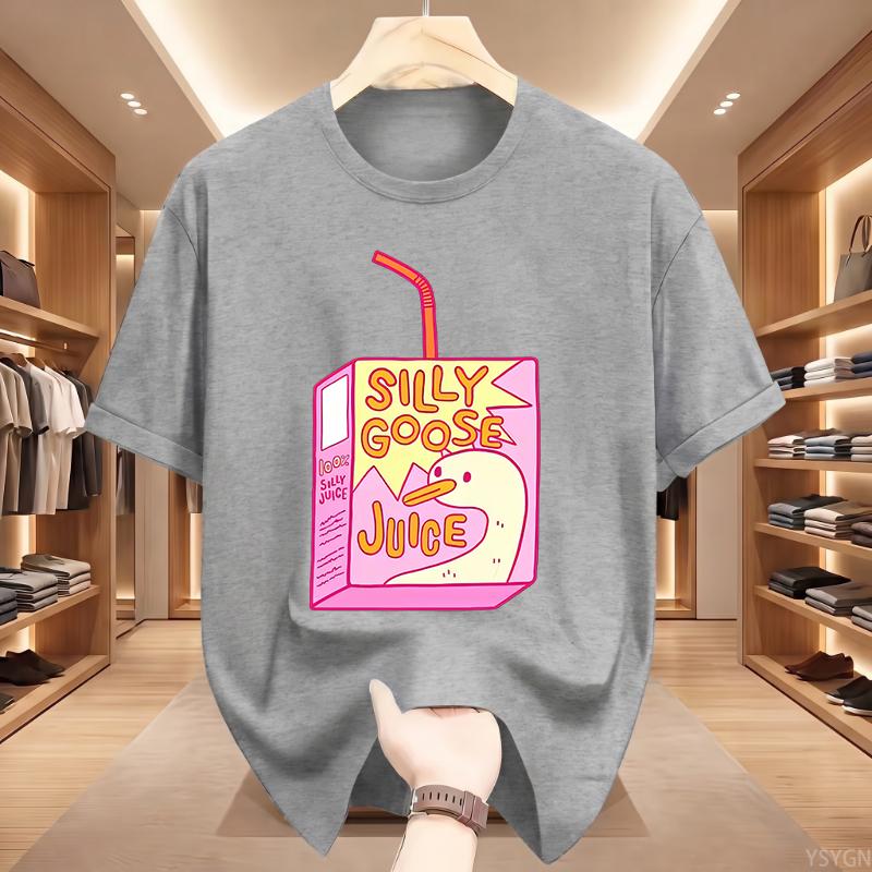 Silly Goose Juice Classic TShirt Unisex WoUnisex T Shirts High Quality Cotton Clothes Short Sleeve Crew Neck Tee Shirt Summer Top