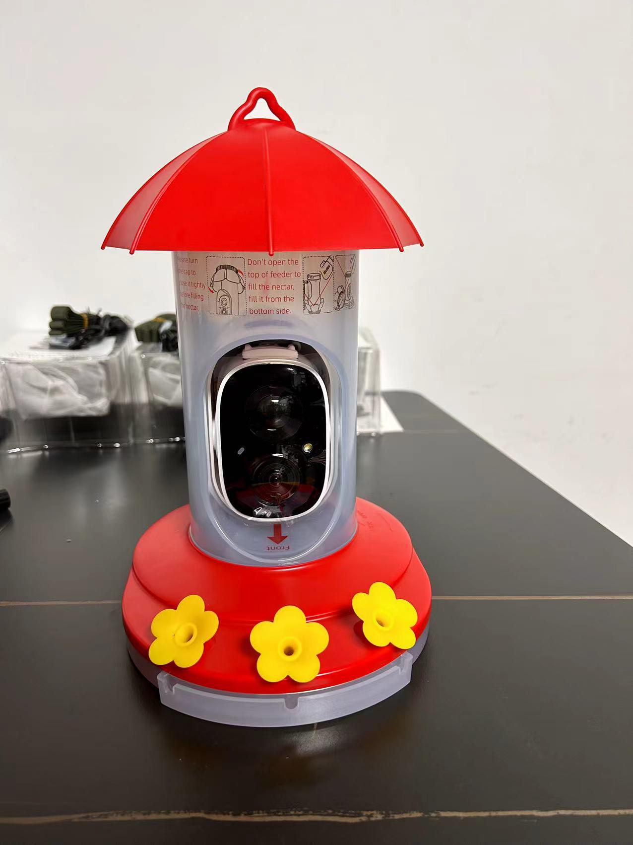 Smart Visual Bird Feeder: HD AI Bird Identification, Solar Powered, 10,000 Species Smart Bird Feeder