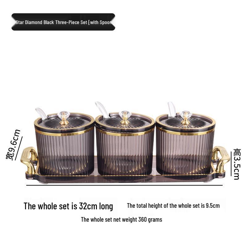 

Европейский кухонный набор для приправ: Коробка для чили-масла, соусница для глутамата натрия и сахарница